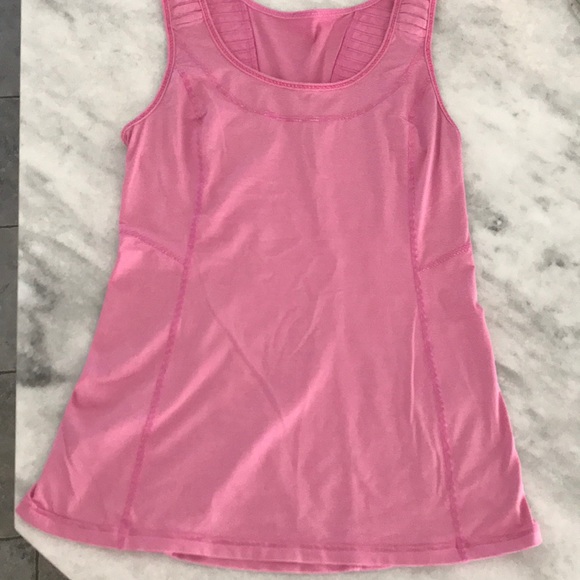 Lululemon Pink Run Stay on Course Tank Size 8 EUC - Picture 7 of 9